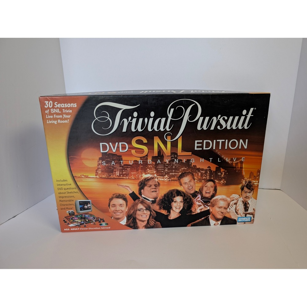Trivial Pursuit DVD SNL Edition Board Game Parker Brothers SNL Great Condition